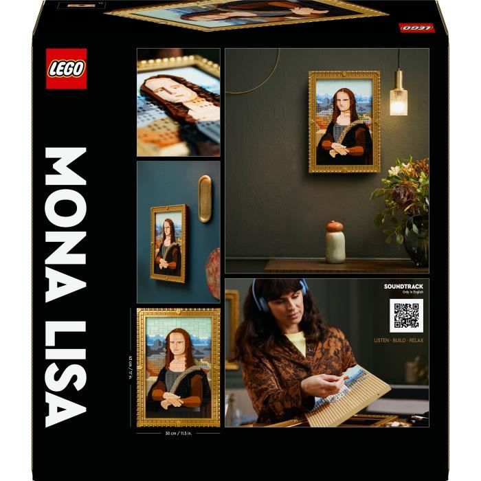 LEGO Art 31213 La Monna Lisa - Set di costruzione del dipinto Leonardo da Vinci - Decorazione
