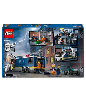 LEGO City 60418 City Il laboratorio mobile di scienze forensi, quad giocattolo, regalo per bambini dai 7 anni e minifigure