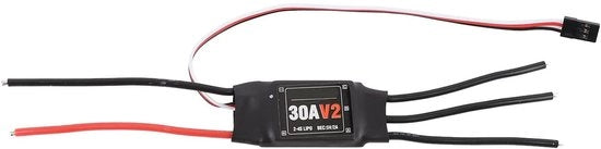 Regolatore di Velocità elettrico 30A V2 - Uscita senza ingranaggi - BEC 5V 2A - Materiale plastico/rame - Funzionalità di protezione - Regolatore di motori