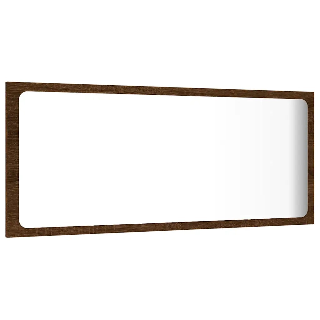 Set Mobili da Bagno | Armadio da bagno 2 pz Rovere Marrone in Legno Multistrato