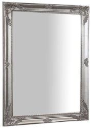 Biscottini Specchiera da appendere verticale/orizzontale L62xPR4xH82 cm finitura foglia argento anticato.