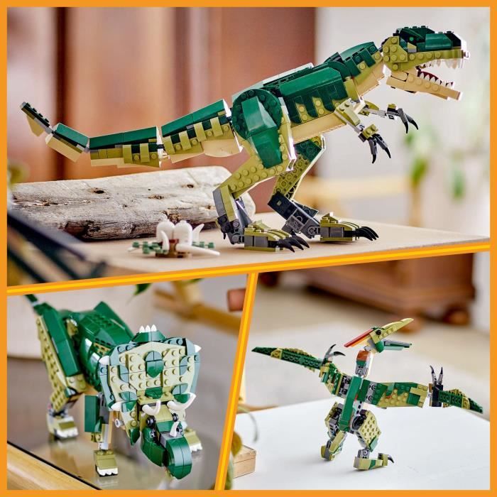 LEGO Creator 31151 T-rex 3-in-1 - Dinosauro Giocattolo Triceratopo o Pterodattilo