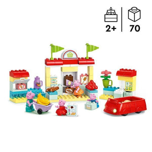 LEGO DUPLO 10434 Il supermercato di Peppa Pig - Giocattolo per bambini 2 anni