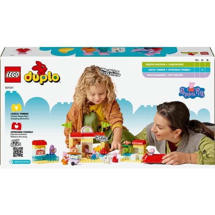 LEGO DUPLO 10434 Il supermercato di Peppa Pig - Giocattolo per bambini 2 anni