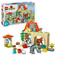 LEGO DUPLO La Mia Città La Cura degli Animali della Fattoria, Giocattolo Educativo per Neonati, Casa, Minifigure di Cavalli, 10416