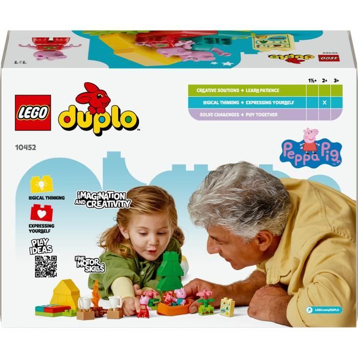 LEGO DUPLO Peppa Pig 10452 Vacanze in campeggio - Gioco di costruzione per bambini di 2 anni