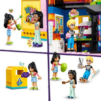 LEGO Friends Negozio di abbigliamento vintage, modello con mini-doll di Olly, Liann e Jordin e un gatto 42614 Friends, 42614
