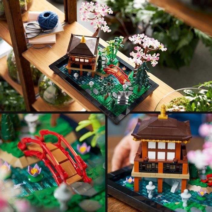 LEGO Icons 10315 Il Giardino pacifico, Kit di giardinaggio botanico Zen per adulti, Regalo per donne, uomini