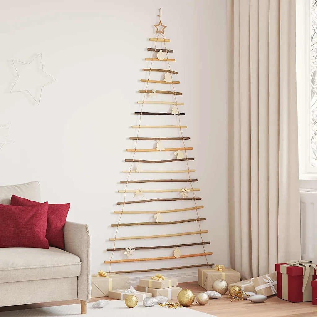 Albero di Natale Naturale 210 cm legno massiccio di frassino