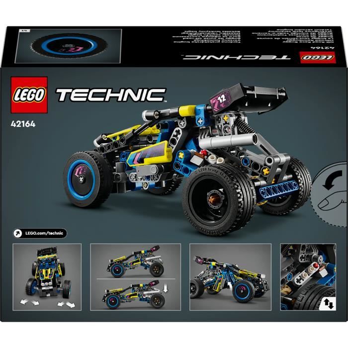 LEGO Technic 42164 Buggy da corsa fuoristrada, veicolo da rally, giocattolo costruibile per auto da corsa