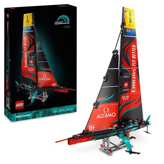 LEGO Technic 42174 Yacht Emirates Team New Zealand AC75 - Kit di costruzione per adulti