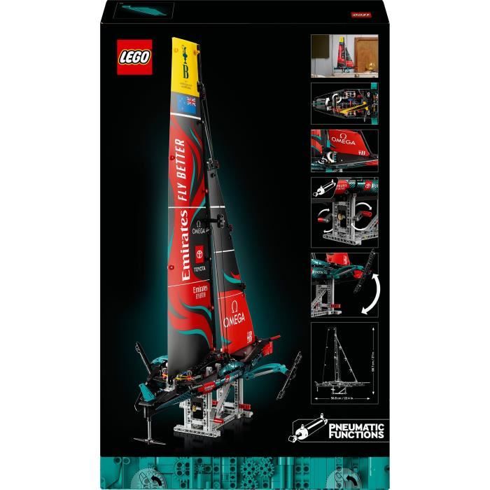 LEGO Technic 42174 Yacht Emirates Team New Zealand AC75 - Kit di costruzione per adulti