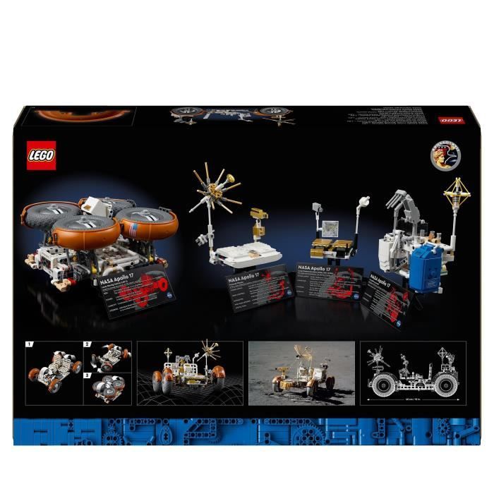 LEGO Technic 42182 Veicolo per l'esplorazione lunare Apollo della NASA - Rover spaziale LRV per adulti