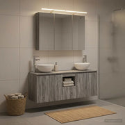 Set di Armadi da Bagno 4 pcs Sonoma grigio 100 x 14,5 x 70 cm 3406340