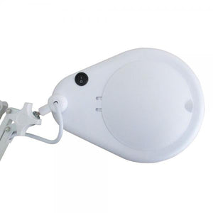 Lente d'ingrandimento con lampada e morsetto
