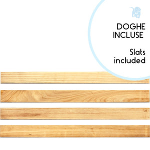 Lettino Montessori PUPPIEI beige 180 x 90 cm