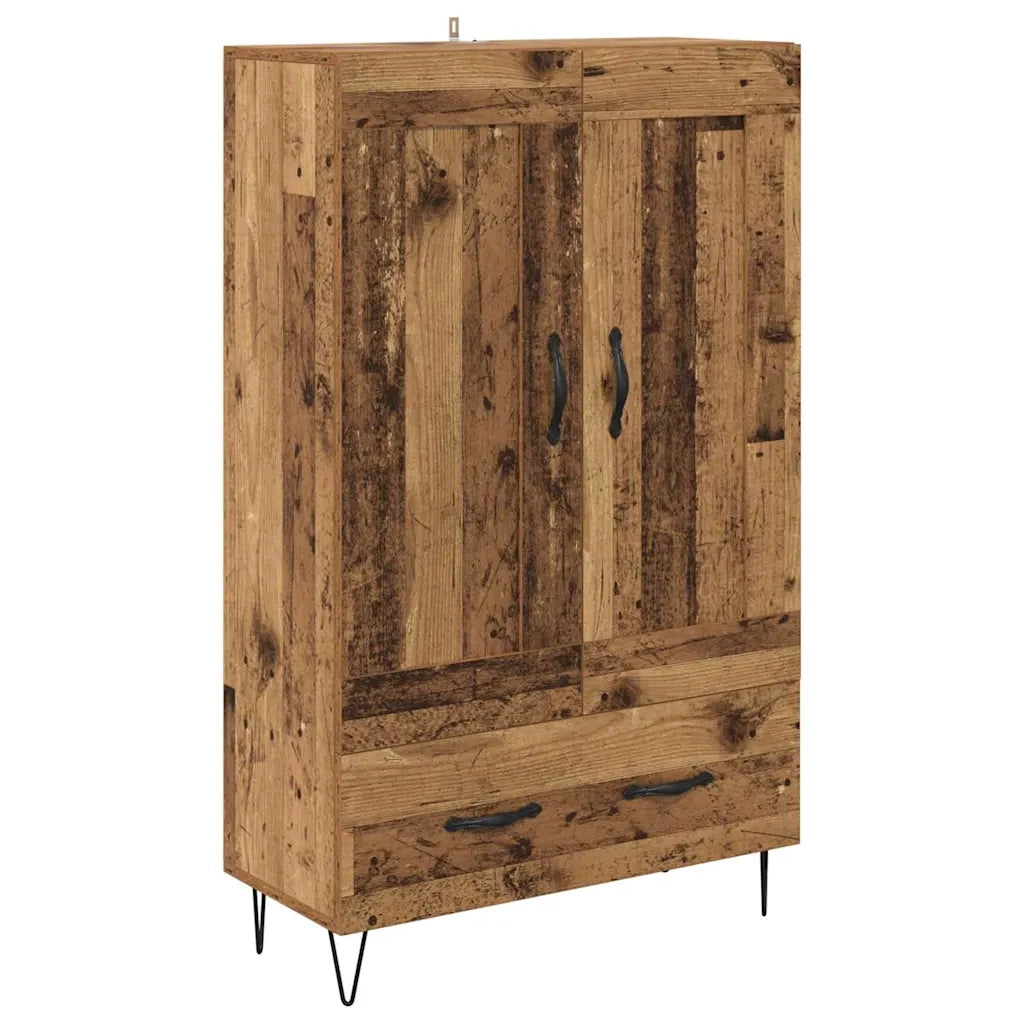 Credenza | Madia | Buffet da pranzo | Armadio da pranzo Legno vecchio 69,5 x 31 x 115 cm Legno multistrato