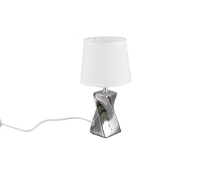 Lampada tavolo da Interno  E14 in Ceramica Argento