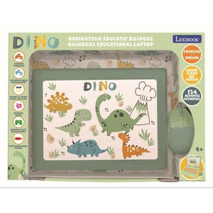 Lexibook - Computer educativo bilingue sui dinosauri - 124 attività (EN/FR)