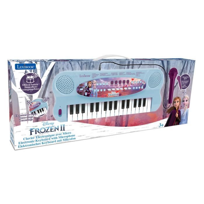 LEXIBOOK - Frozen II - Tastiera elettronica con microfono (32 tasti)