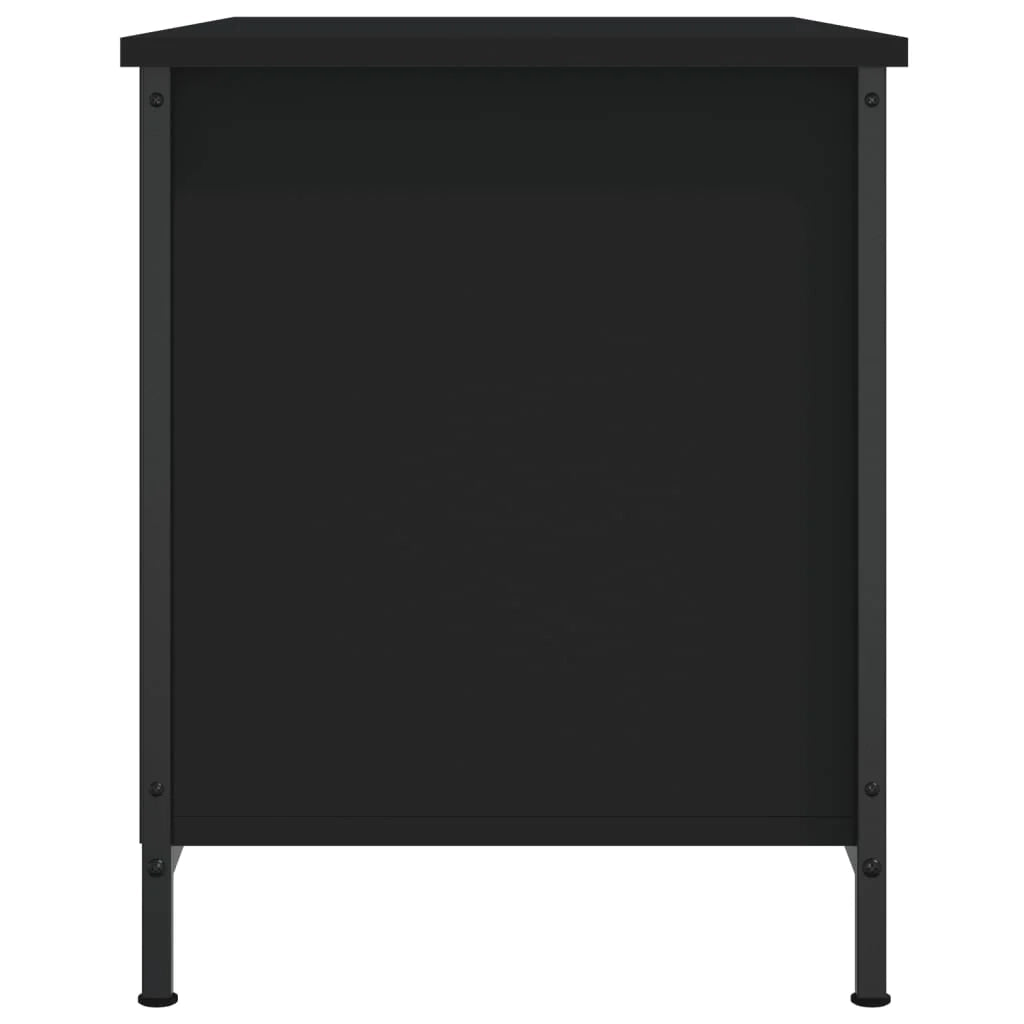 Mobile TV multimediale mensola TV credenza TV sala da pranzo soggiorno camera da letto 80 x 40 x 50 cm legno ingegnerizzato nero 02_0026319