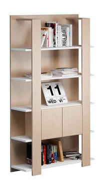Libreria a giorno con struttura in melaminico cm. 100x38,6x198h