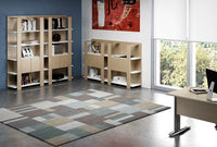 Libreria bassa con ripiani fissi cm. 100x38,6x123,6h