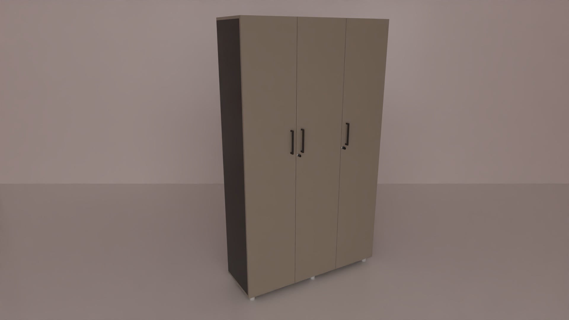 Libreria contenitore per archivio documenti a 3 ante cm. 120x40x198,8h