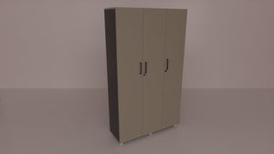 Libreria contenitore per archivio documenti a 3 ante cm. 120x40x198,8h