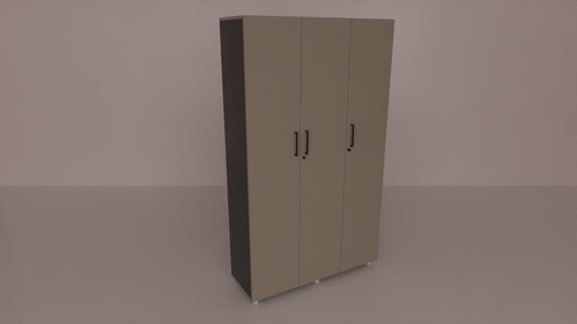 Libreria contenitore per archivio documenti a 3 ante cm. 120x40x198,8h