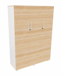 Libreria da archivio per ufficio in melaminico con 3 ante in vari colori cm. 120x40x163,6h