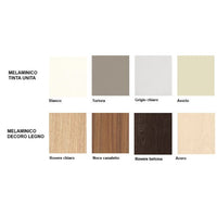 Libreria da archivio per ufficio in melaminico con 3 ante in vari colori cm. 120x40x163,6h