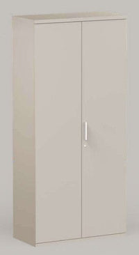 Libreria da ufficio con piani regolabili ed ante in legno cm. 90,2x33,8/43,4x196,80h