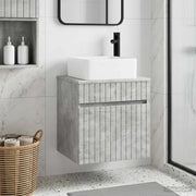 Mobile lavabo da parete Grigio Cemento 49 x 41 x 63 cm 890565