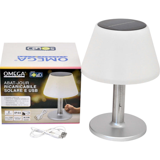 Anat-jour-ricarica solare ricaricaricabile solare con ricarica usb e catenella  accensione