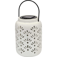 LAMPADA SOLARE CERAMICA GRANDE C/APPENDINO BIANCA