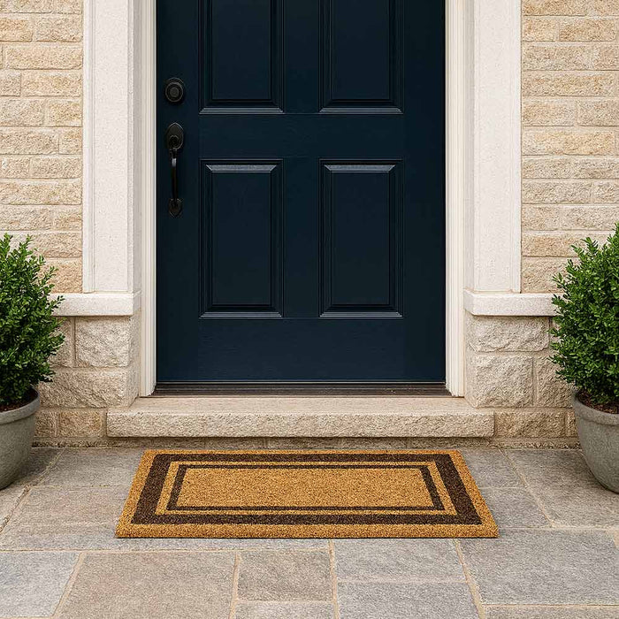 Zerbino classico rettangolare in cocco cm 40 x cm 60