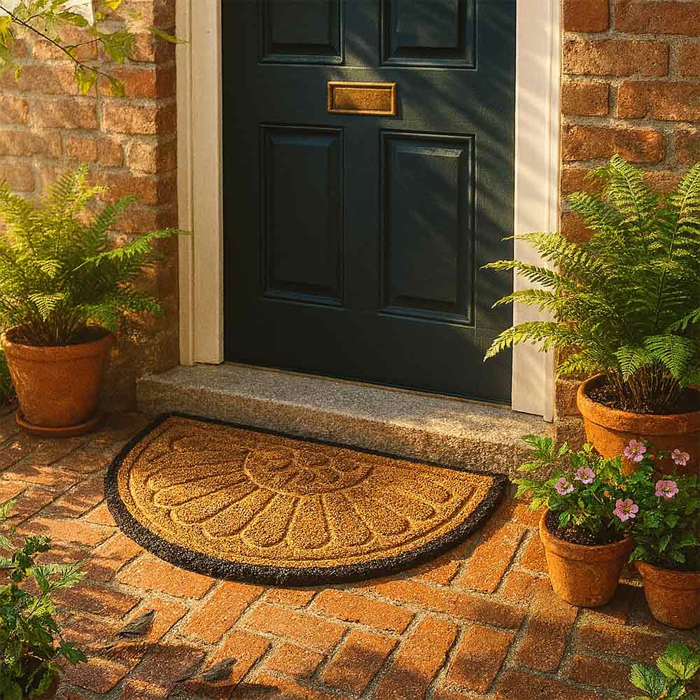 Zerbino classico mezzaluna in cocco cm 40 x cm 60