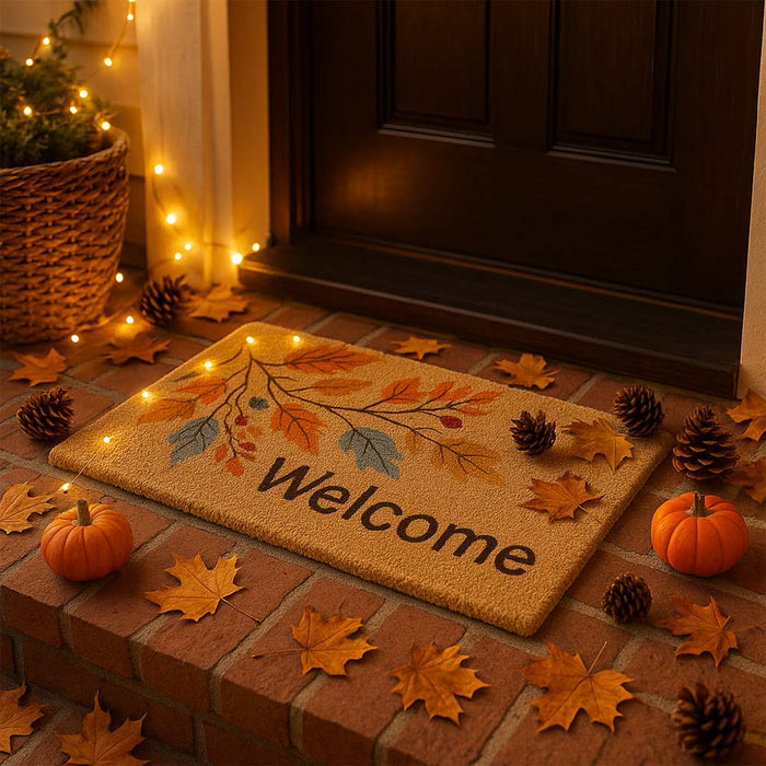 Zerbino classico rettangolare in cocco colorato cm 45 x cm 75