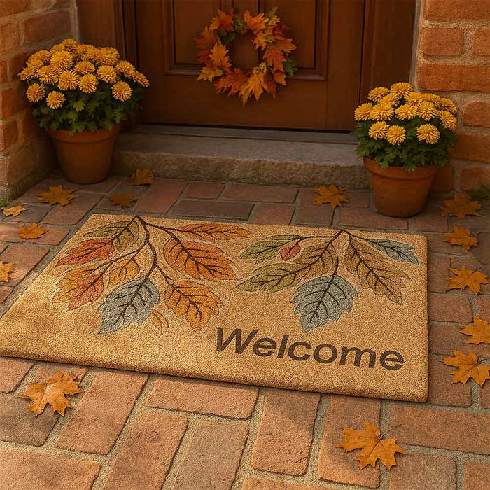 Zerbino classico rettangolare in cocco colorato cm 45 x cm 75