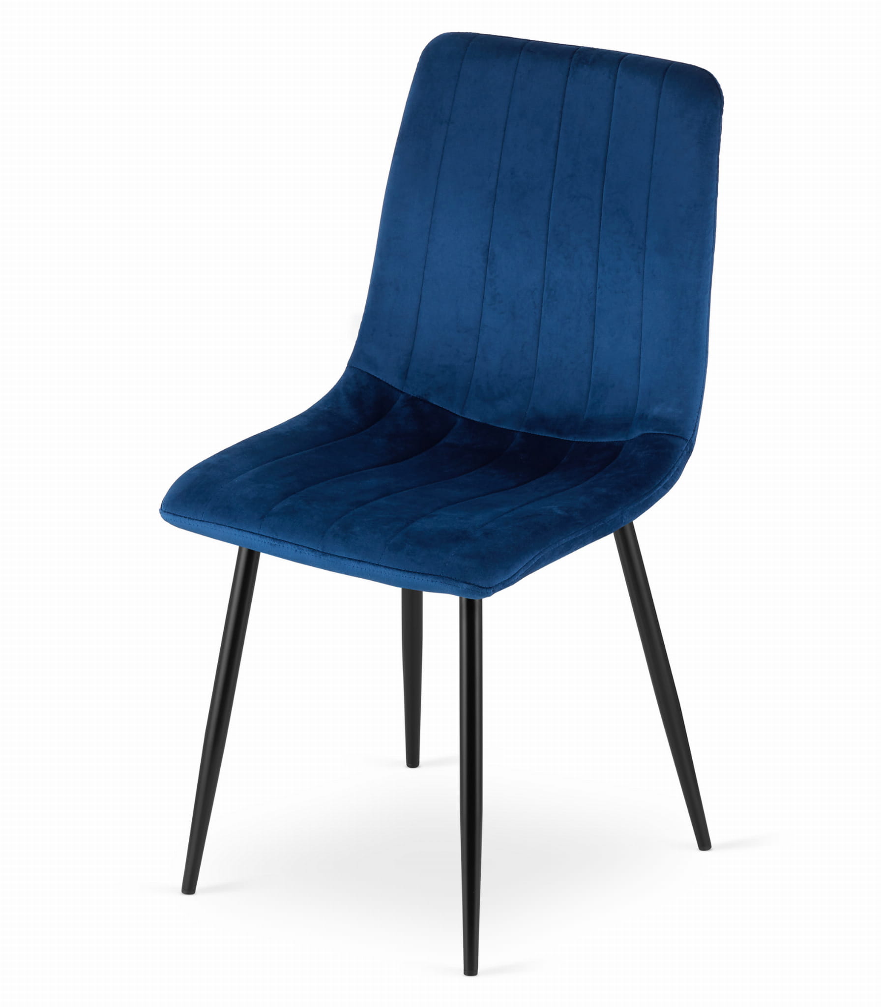 Sedia VALORA JEWA - Design ergonomico in velluto blu navy x 4