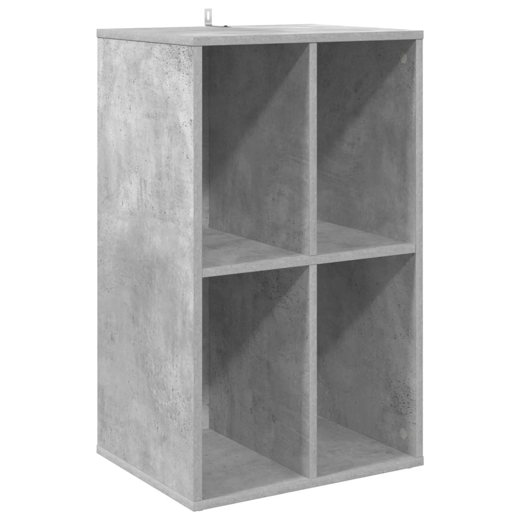 Mobile porta vinili Grigio Cemento 44,5 x 36,5 x 74,5 cm 8012869