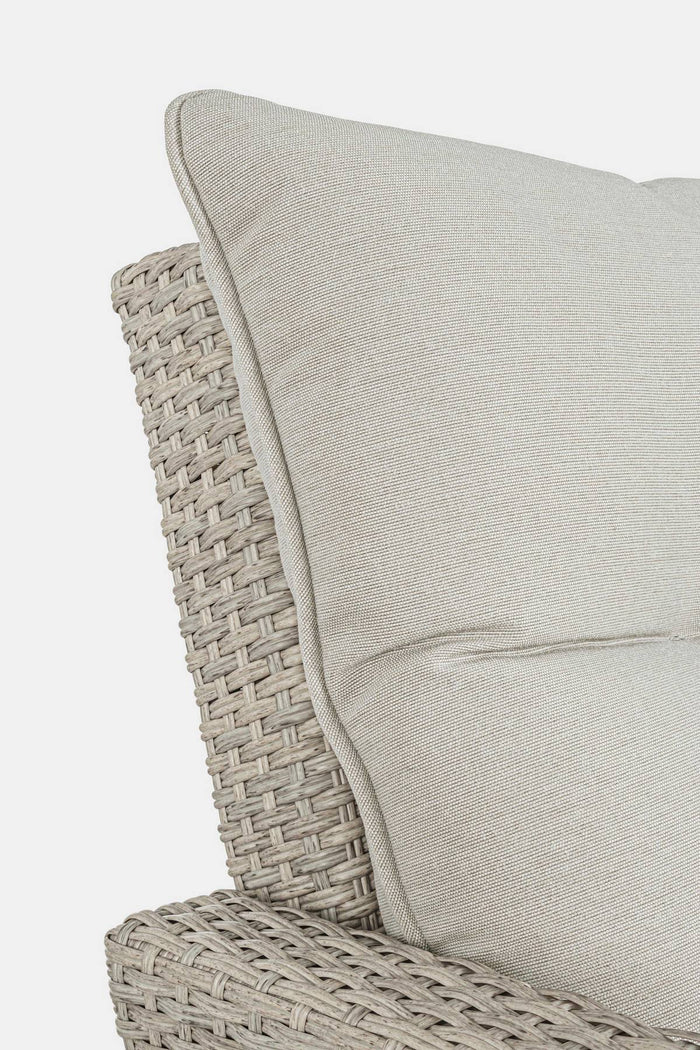 Set Salottino da Giardino Ariel Esterno Divano 2 Poltrone Tavolino 2 Sgabelli