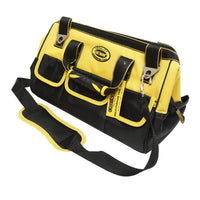 Borsa per attrezzi con 14 tasche, materiale tessile, tracolla, manici in gomma 410x240x300mm Crownman