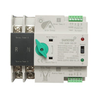 Comutatore ATS 220V monofase, separatore automatico da pannelli fotovoltaici alla rete SQ3W-100/2P Suntree