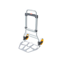 Carrello pieghevole in alluminio con ruote, capacità 100Kg