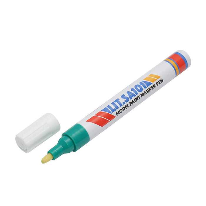 Marker per vernice verde a base di olio, impermeabile, ad asciugatura rapida, confezione da 12 pezzi