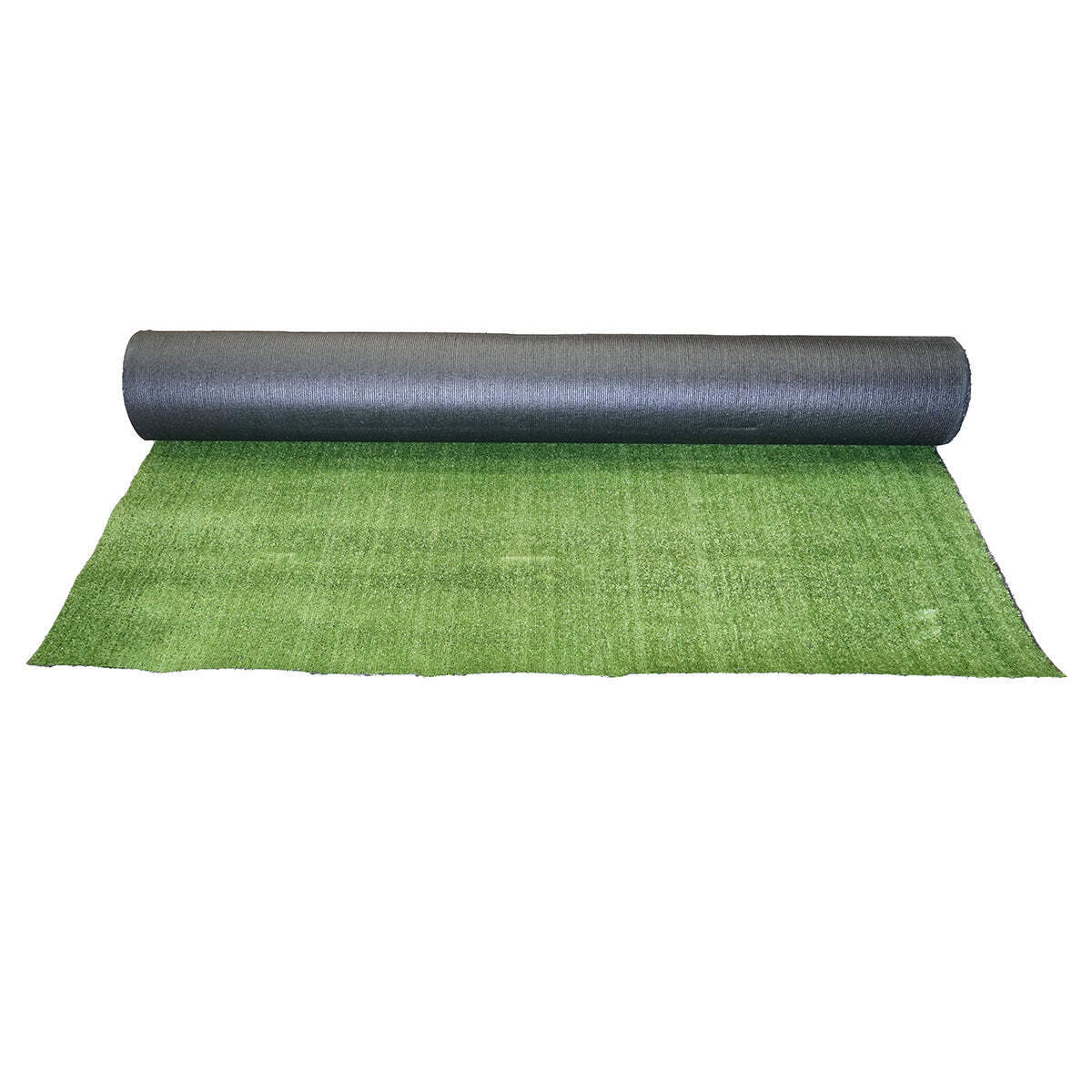 Tappeto di erba artificiale verde 3x30 m, filo 7 mm, 1 strato PP e rete PU