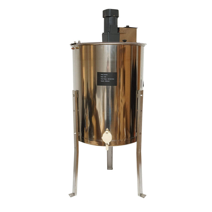 Centrifuga elettrica apicola 220V, estrattore di miele in acciaio inox con 4 telai.