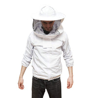 Camicetta apicola bianca con maschera protettiva, taglia XXL